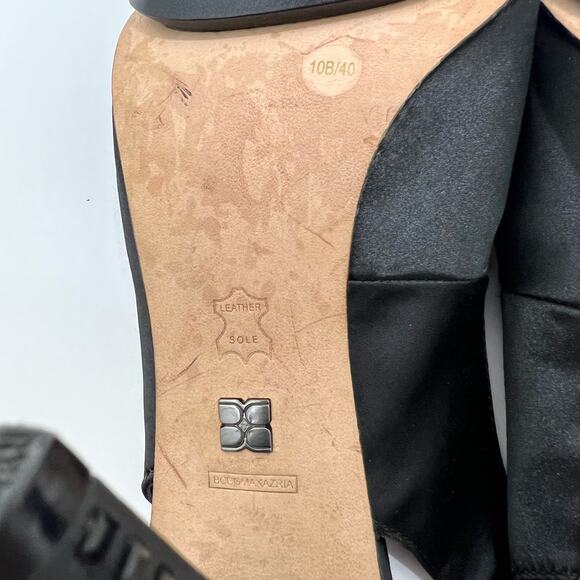 BCBGMAXAZRIA Ma-Lady Satin Embellished Platform Stiletto Heels | Size: 10B - Picture 14 of 15